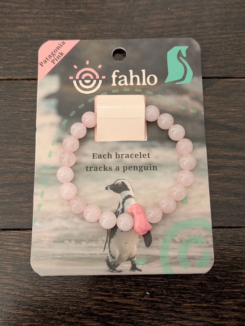 NEW Fahlo Tracking Bracelet: Patagonia Pink Penguin (Unopened/Unused QR)